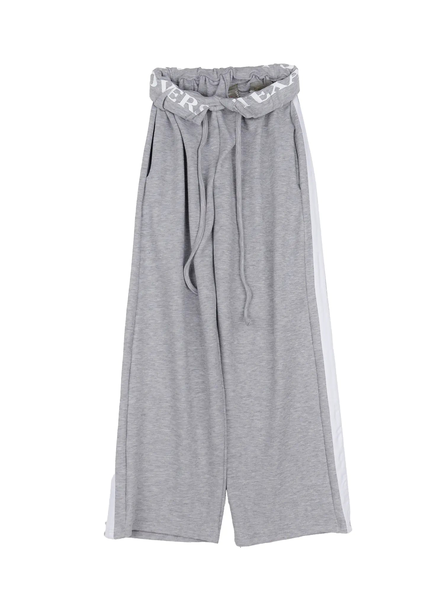 graphic-banding-sweatpants-cs526 / Gray