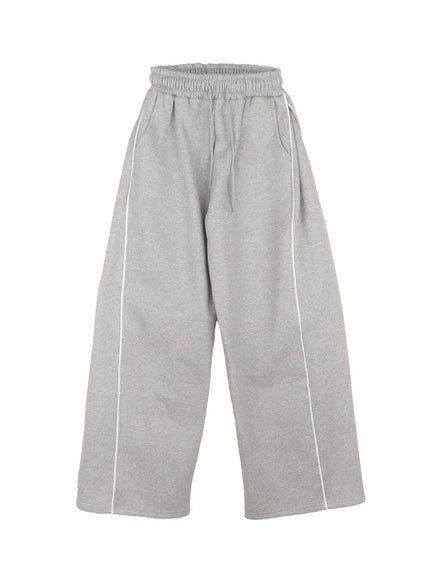 wide-leg-track-sweatpants-cn517 / Gray