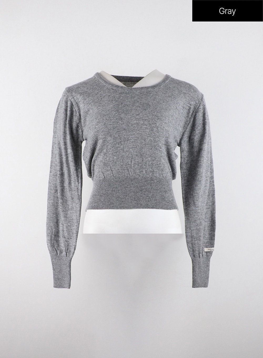 cozy-cropped-knit-sweater-od320 / Gray