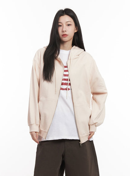 Basic Oversized Zip-Up Hoodie CM517