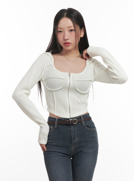 Refined Slim Fit Zip-Up Hoodie CF524