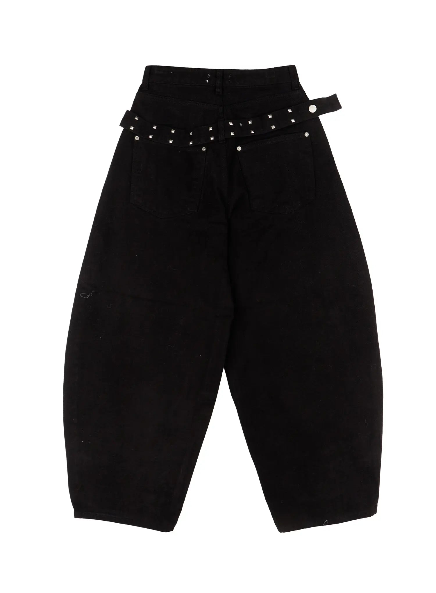 Wide Leg Cotton Pants with Belt Detail CD517