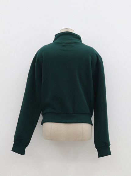 Cropped Half Zip-Up OF313