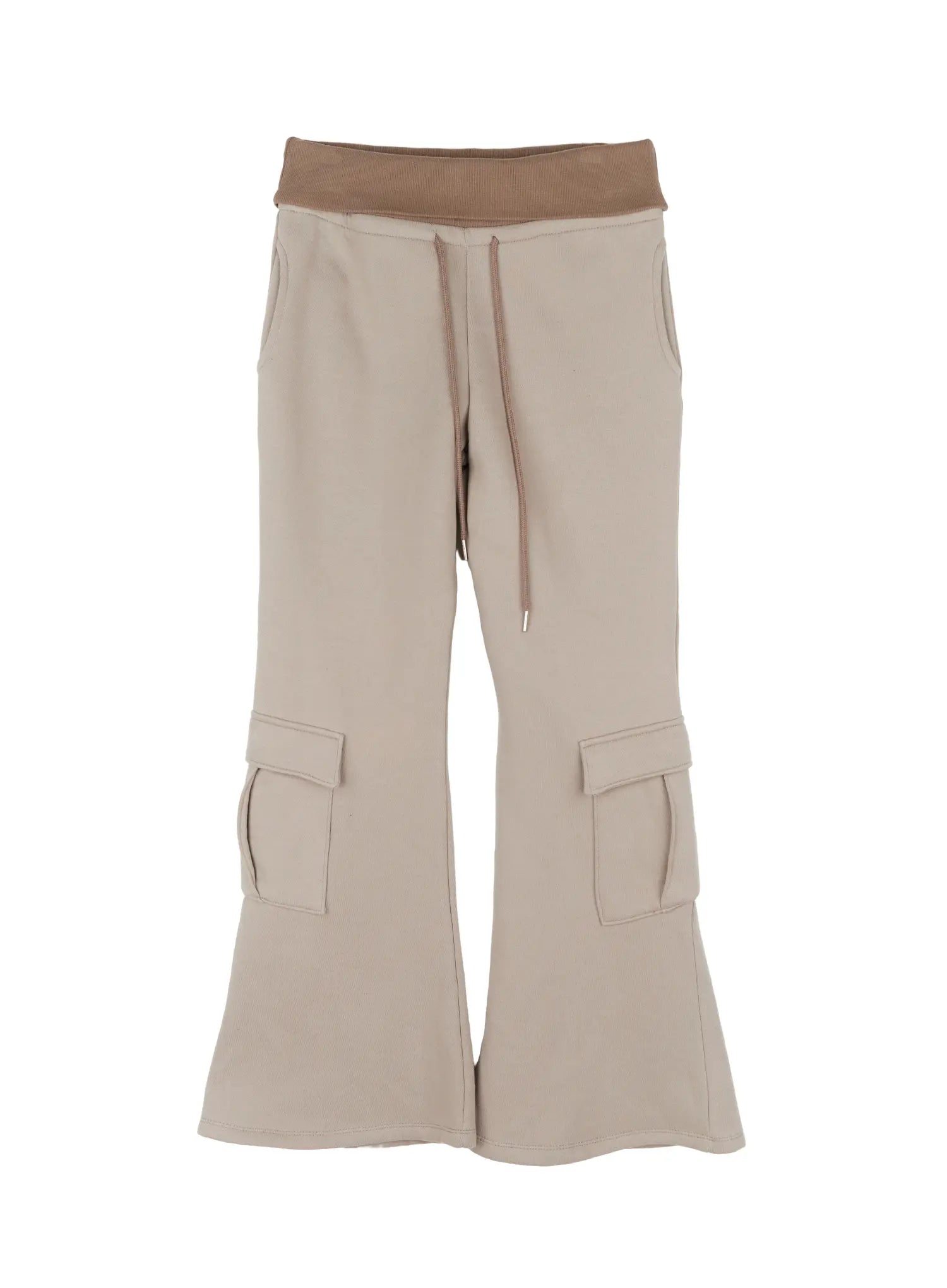 High Waist Cargo Bootcut Pants CD517
