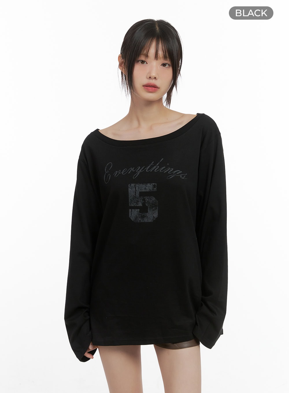comfy-cotton-graphic-tee-cs412 / Black