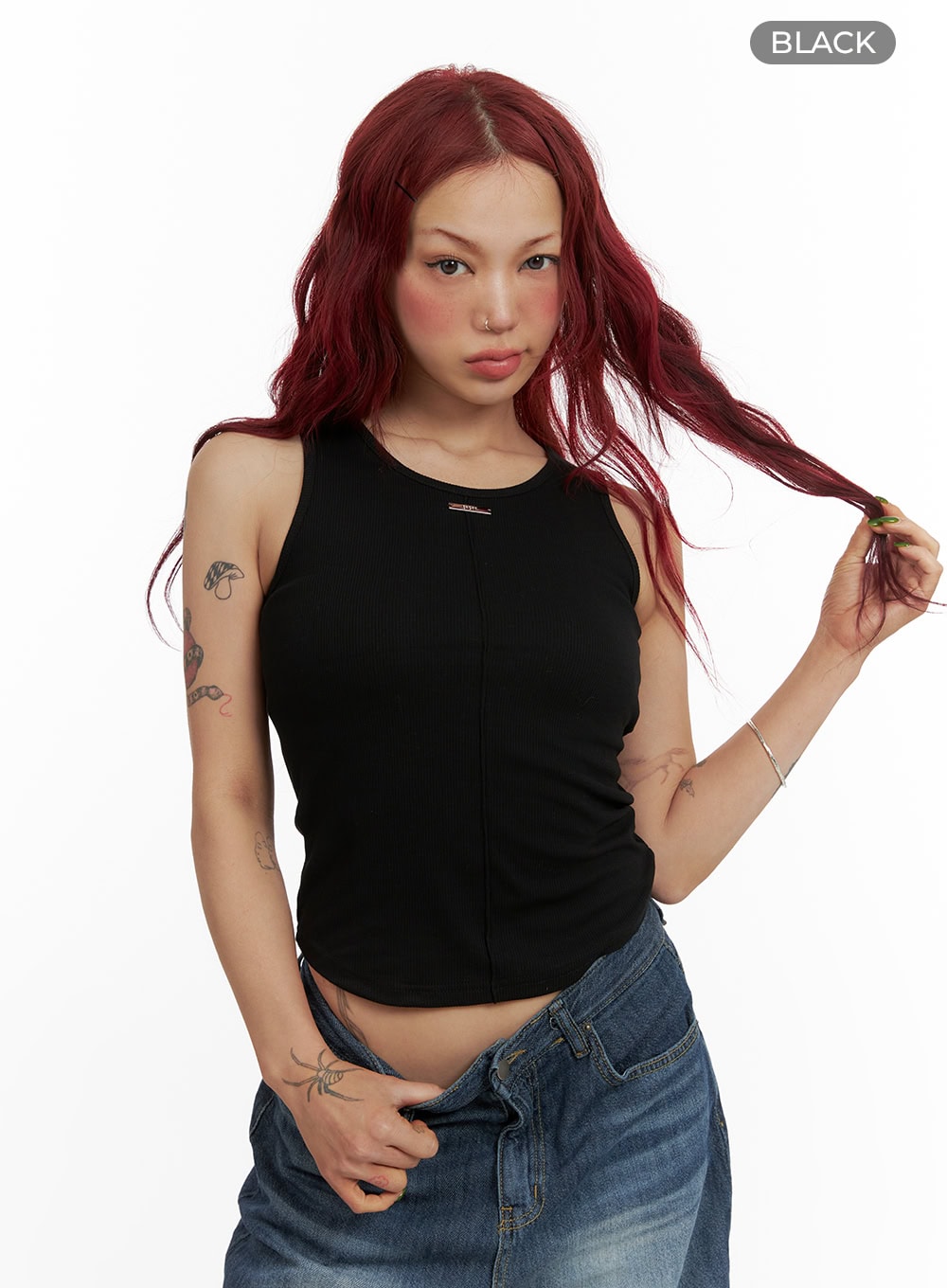 solid-tank-top-cy430 / Black