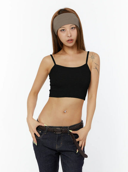 basic-cropped-sleeveless-top-cy520 / Black