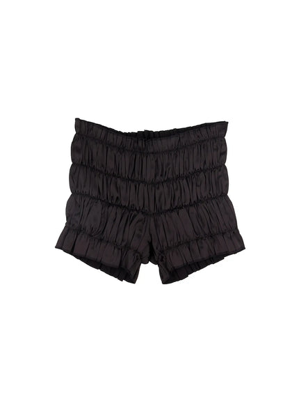 ruffle-shorts-cf512 / Black