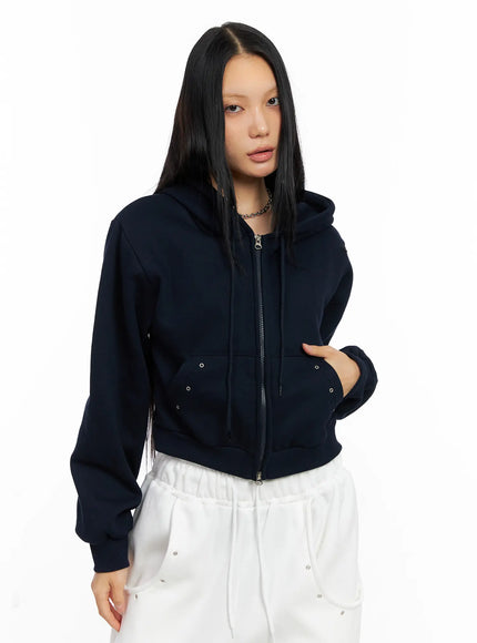 cozy-cropped-hoodie-co529 / Dark blue