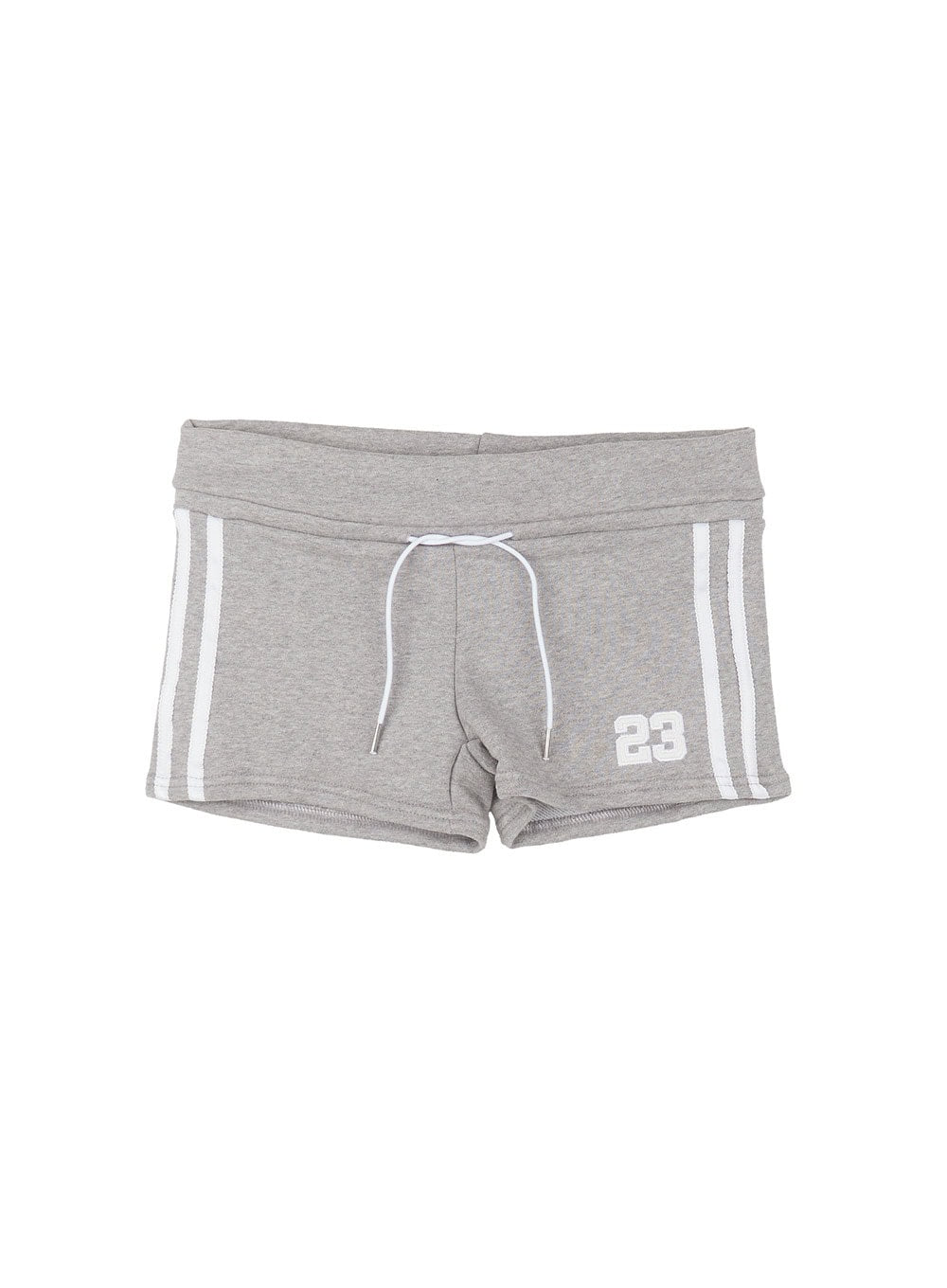 lace-embroidered-sweatshorts-cy527 / Gray
