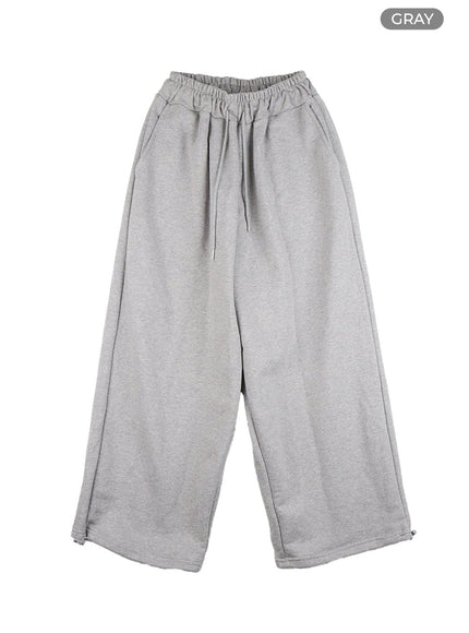 wide-fit-cotton-sweatpants-cs404 / Gray