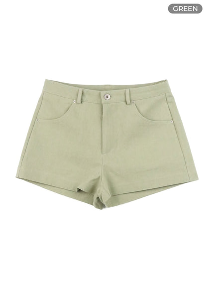 high-waisted-shorts-cy408 / Green