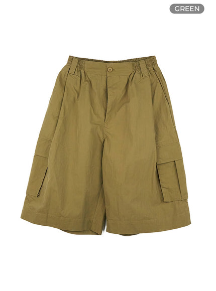 mens-pintuck-widefit-cargo-pants-cl429 / Green