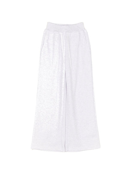 chic-high-waisted-wide-leg-sweatpants-cf518 / White