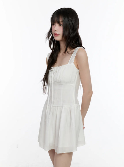 casual-babydoll-mini-dress-cl507 / White