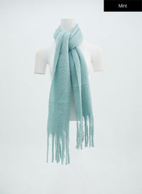 fringed-basic-scarf-in316 / Mint
