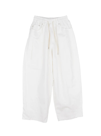 Loose Fit Pintuck Wide Cotton Pants CO501