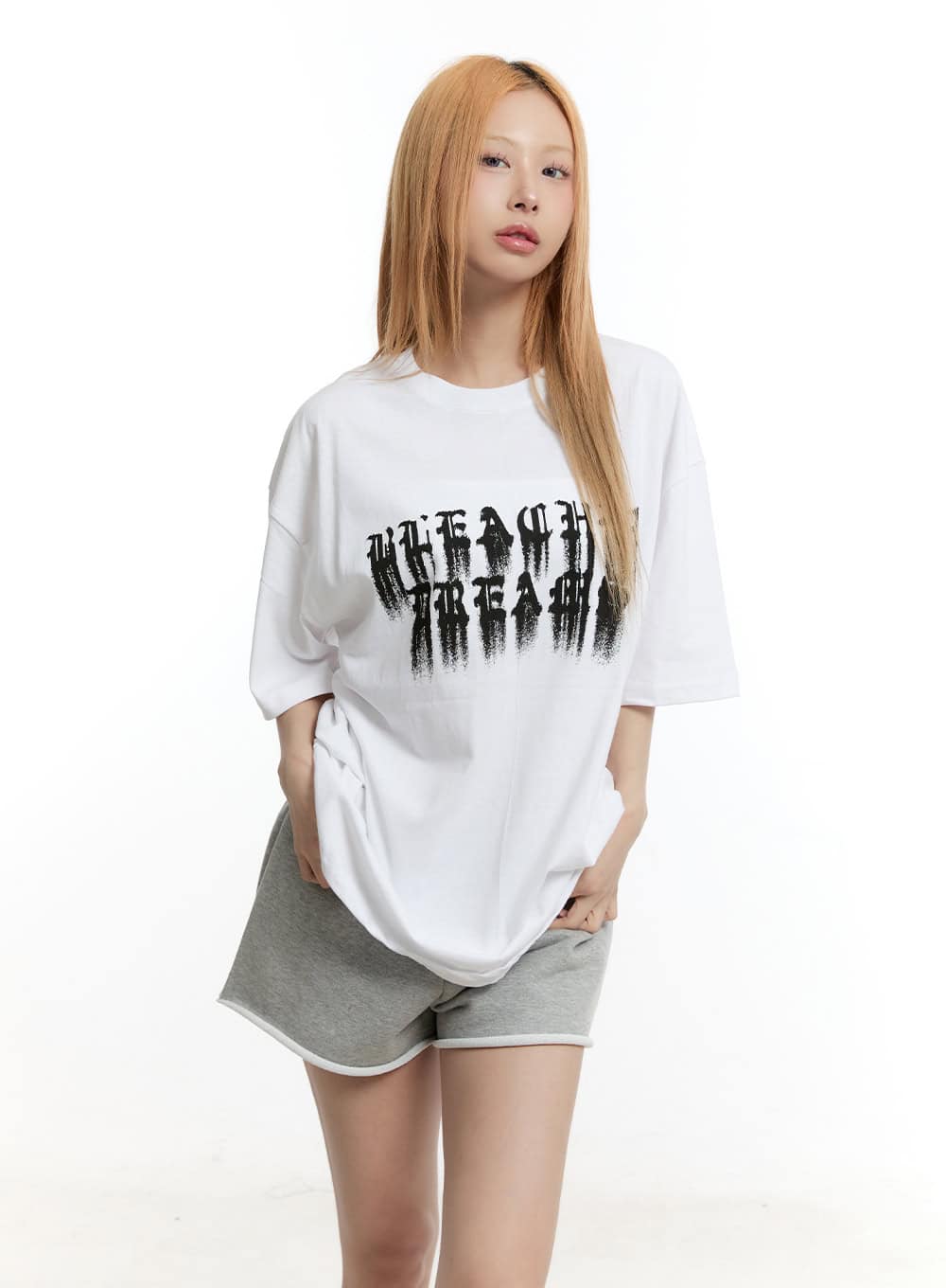 graphic-oversized-t-shirt-cy505 / White