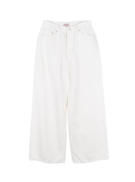 cotton-wide-leg-pants-cs523 / White