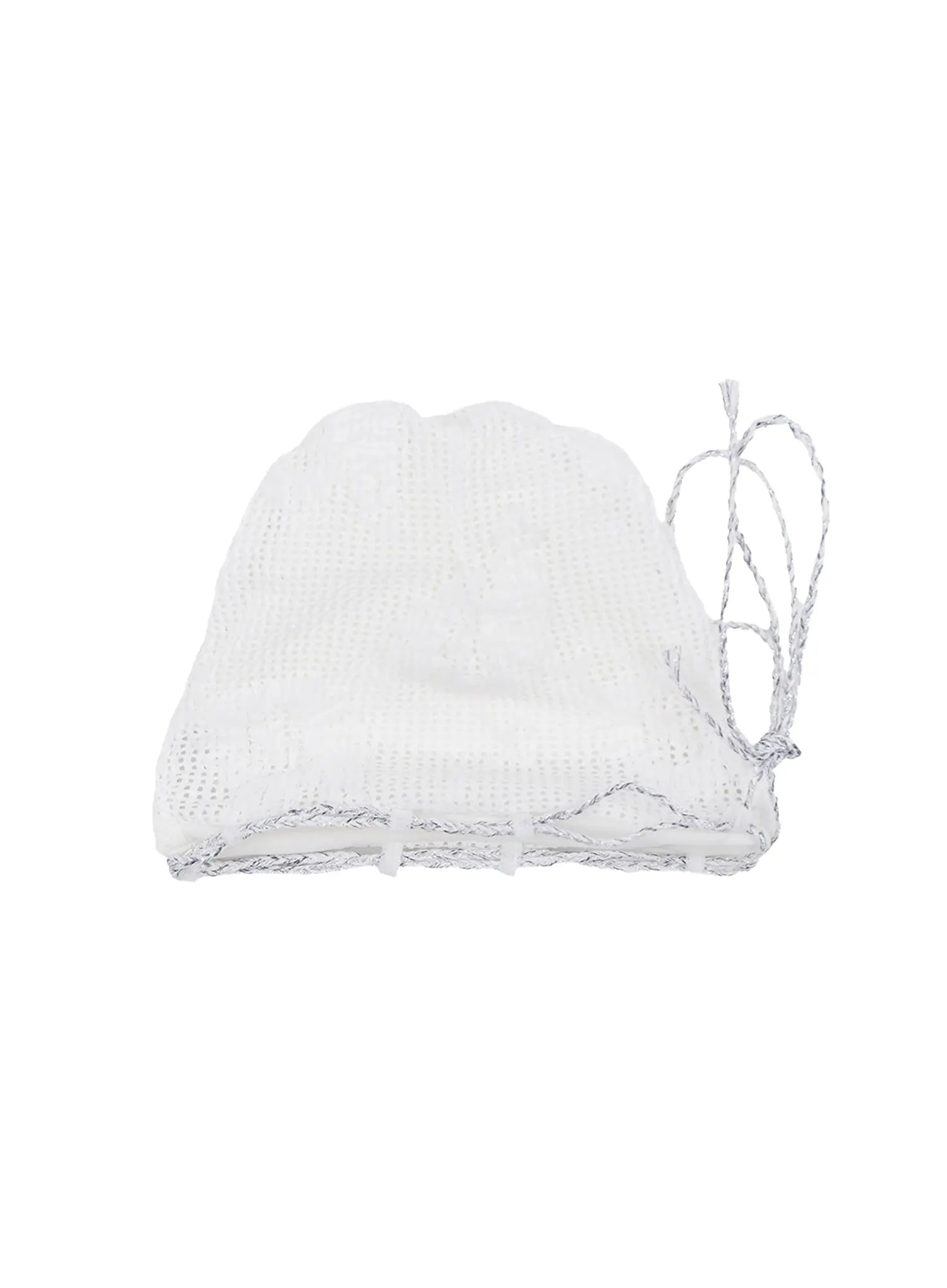 floral-mesh-beanie-cl514 / White