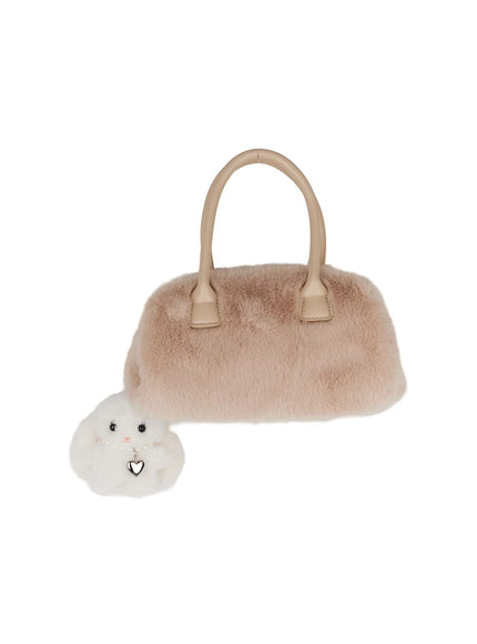 faux-fur-keyring-bag-set-cj520