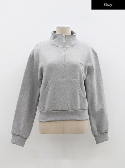 Cropped Half Zip-Up OF313