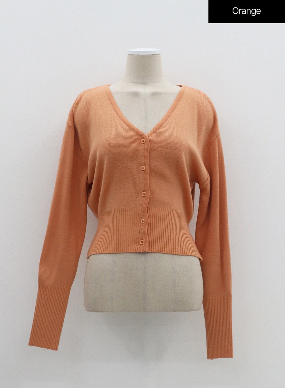V-Neck Cropped Cardigan OM307