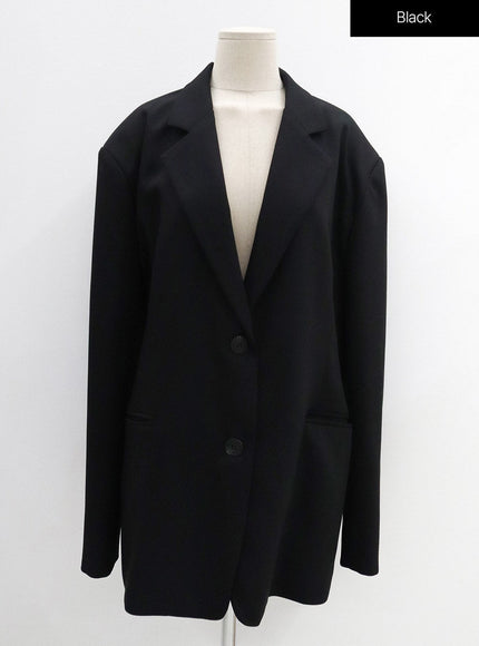 Oversized Fit Basic Blazer OG24