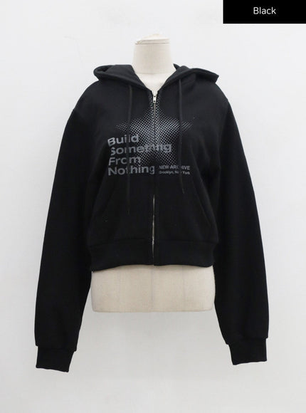 Graphic Zipper Hoodie CD27