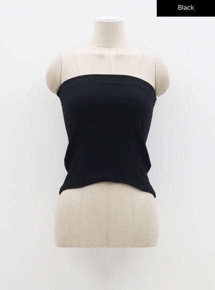 Ribbed Knit Tube Top CF323