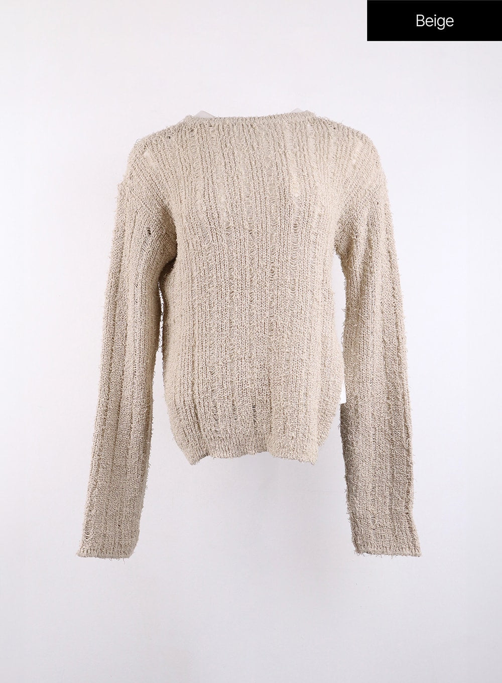 cozy-knitted-long-sleeve-round-neck-top-cj419 / Beige