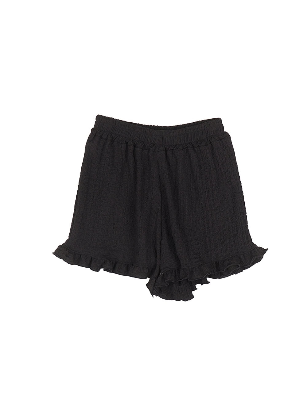 frill-loose-fit-shorts-cu505 / Black