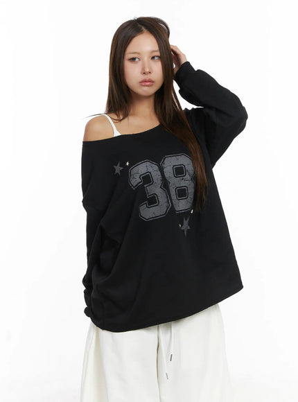 loose-fit-graphic-sweatshirt-cj512 / Black
