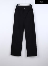 wide-fit-cotton-pants-co327 / Black