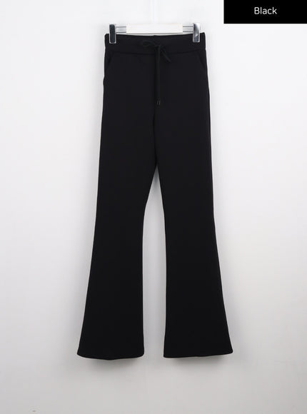 bootcut-drawstring-pants-co330 / Black