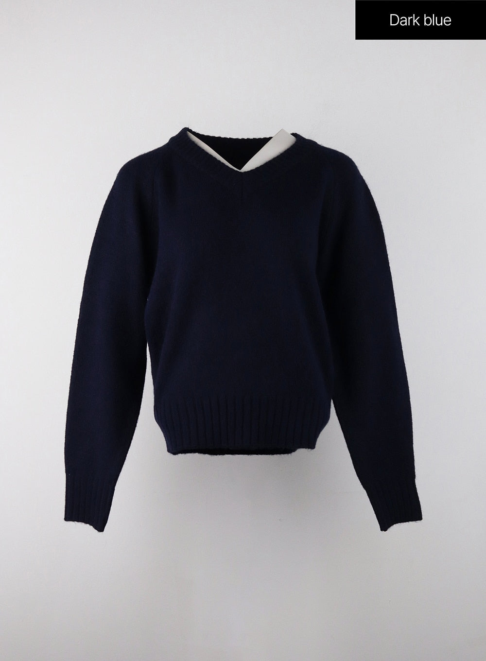 v-neck-sweater-oj404 / Dark blue