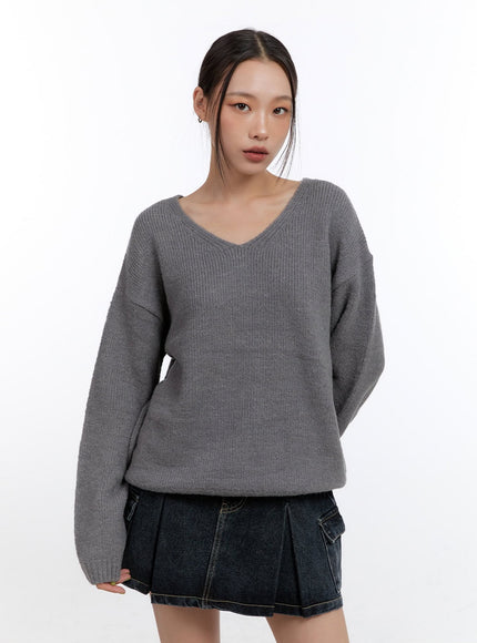 cozyvibe-knit-sweater-co431 / Dark gray
