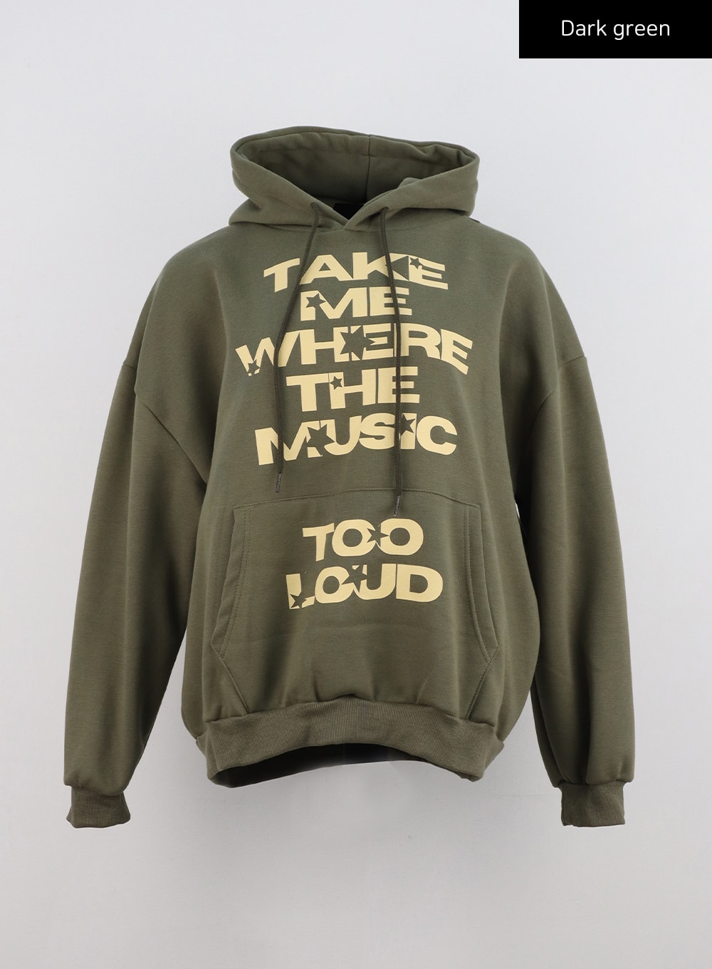 graphic-oversized-hoodie-sweatshirt-cn310 / Dark green