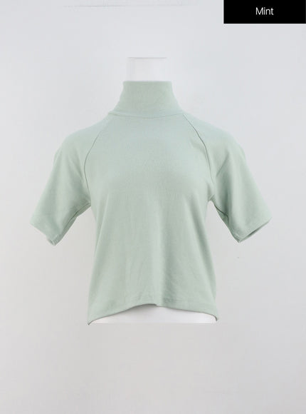 high-collar-short-sleeve-od307 / Mint