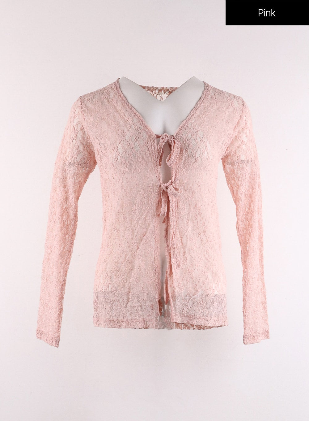 Light pink 2024 lace cardigan