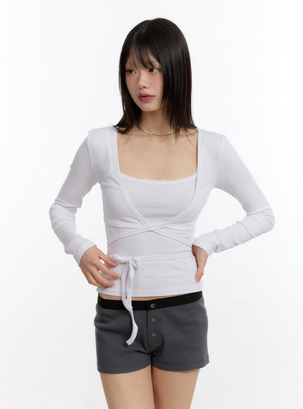 strap-slim-fit-bolero-cm518 / white