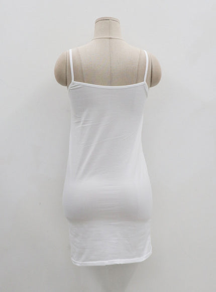 Layered Knit Mini Dress And Thin Straps Mini Dress Set CO19