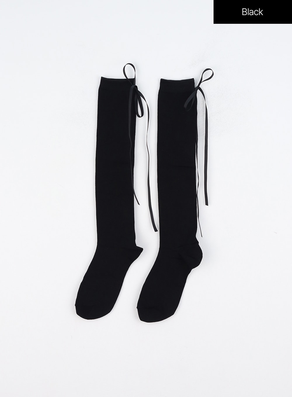 ribbon-tie-socks-oo319 / Black