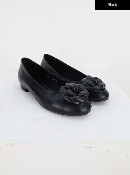 Faux Leather Flats BY303