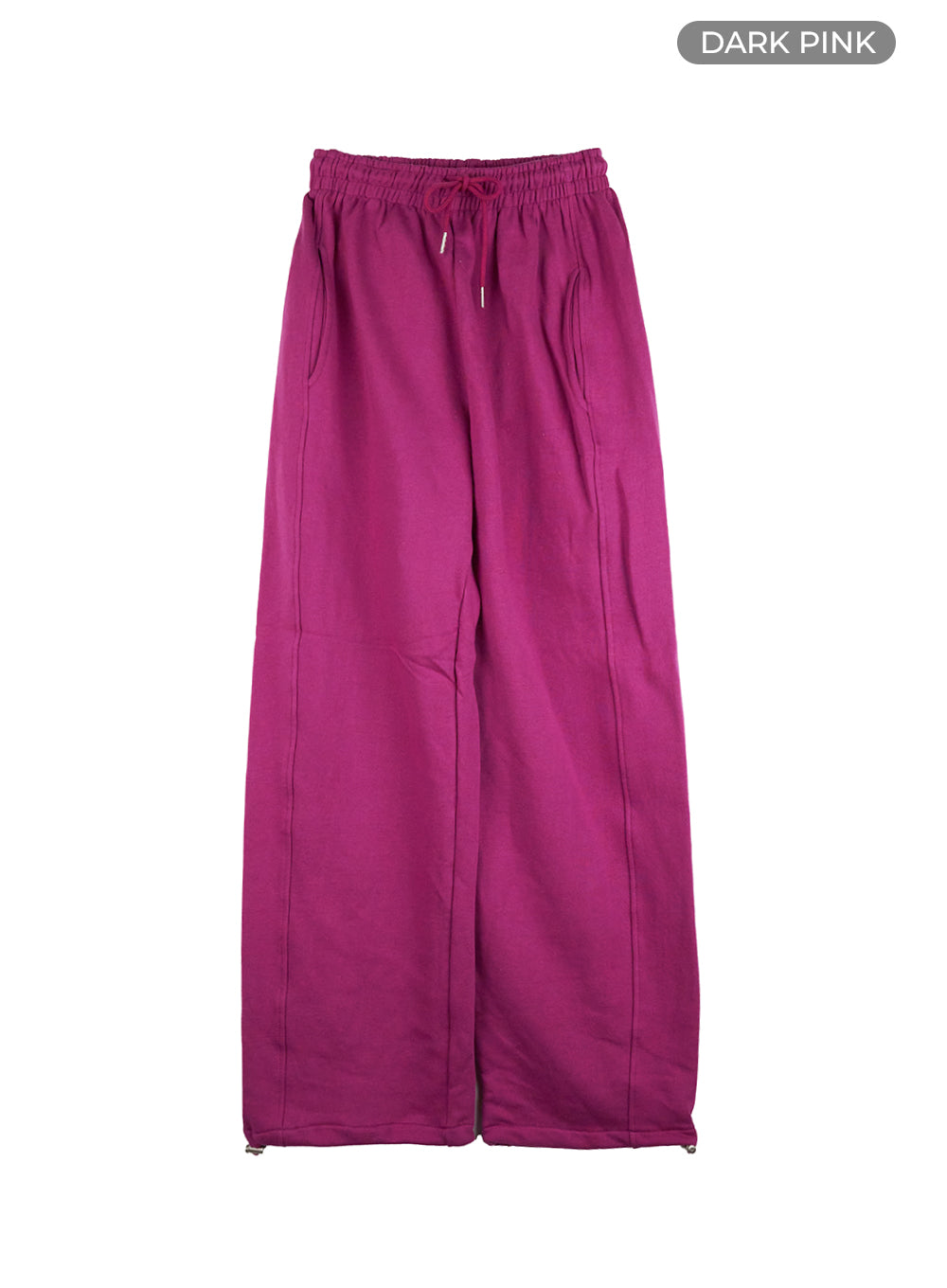 comfy-cotton-banded-joggers-co402 / Dark pink