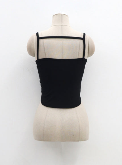 Thin Strap Graphic Top CM329