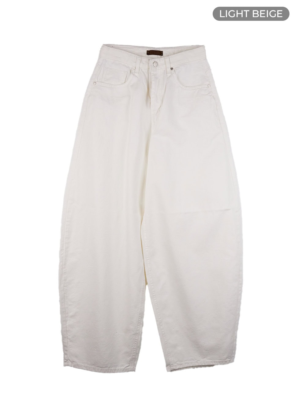 comfy-oversized-cotton-pants-cs420 / Light beige