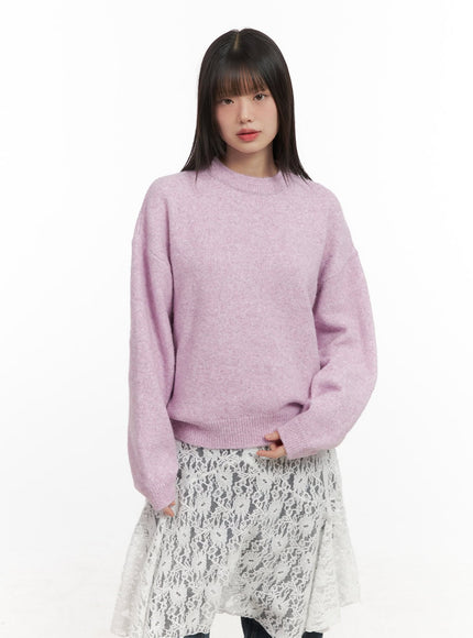 essential-soft-knit-sweater-cj502 / Light purple