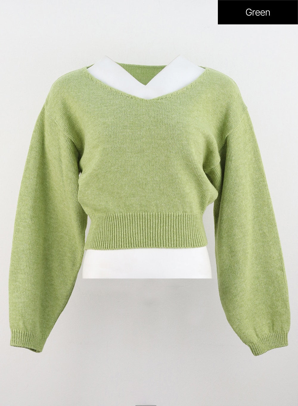 v-neck-puff-sleeve-sweater-os302