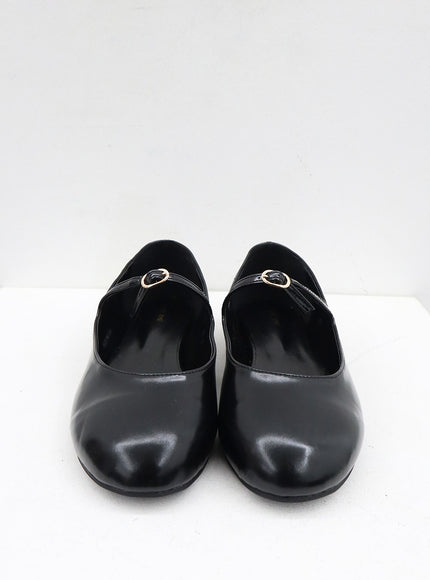 Buckle Round Mary Jane Flats OJ305